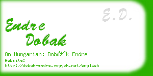 endre dobak business card